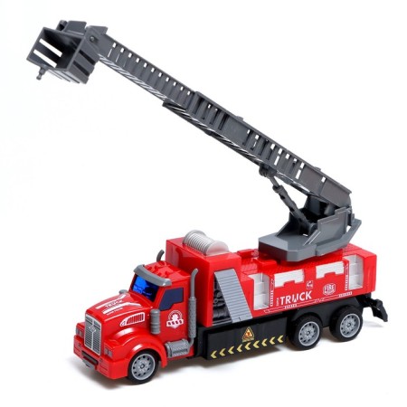 Radio -controlled “Fire Service” truck, light, works from batteries-3