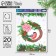 Snegier window sticker, reusable, 33 x 50 cm, new year