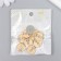 Decor for creativity plastic "Bunny in a circle" yellow, gold 0.3x1.8x1.8 cm