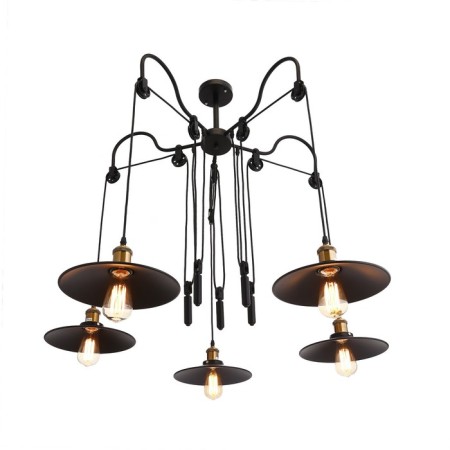Kandela chandelier 5x40W E27 Black 118x118x129 cm Bayerlux-1