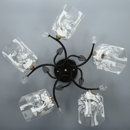 Svetogor chandelier 5681 5h27 black /gold-3