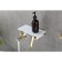 LEMARK MISTA LM6414WG bath mixer, single -leaf, pour 180 mm, watering can, white/gold