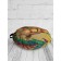 Pillow Siddle "Multi -colored giraffe", decorative, D = 52 cm