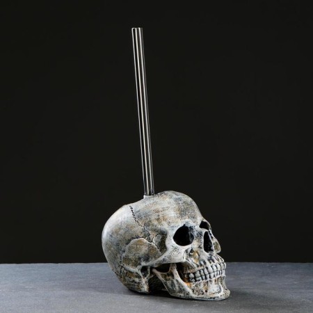 Skull stand "Skull" 16x15x22cm (Yershik n/steel)-5