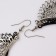 Hanging earrings "Angel's Wings", color mix, 9 cm