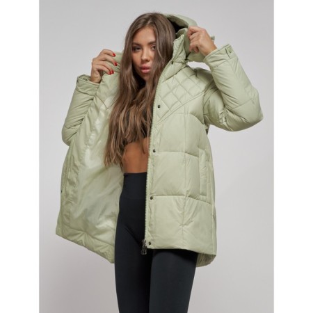 Winter Winter jacket, size 48, light green color-8