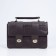 Women's bag on the valve, the color is dark brown