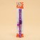Fly collar "shower" luminous, with a bell, 30 x 1 cm, polyester, purple