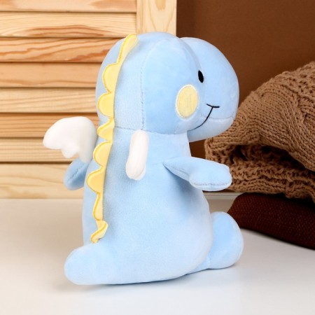 Dino soft toy, 23 cm, blue color-2