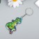 PVC keychain "Dragon with garland" soft 6x3.5 cm