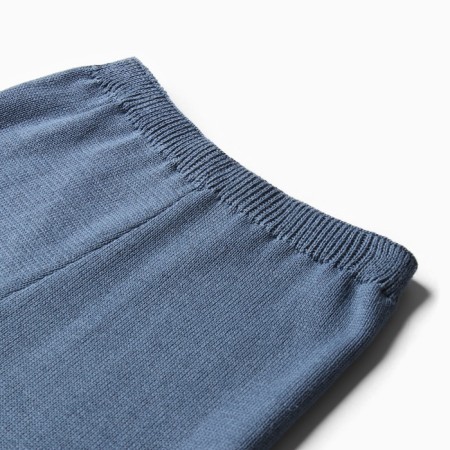 Knitted children's suit (sweater and trousers) minku, blue color, height 104 cm-10