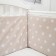 Board into the crib "peas", size 120x35 cm - 2 pcs, 60x35 cm - 2pcs, beige color
