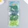 Beads for creativity tree "Meadow gamma" d-0.8 cm, 4 colors x 10 g