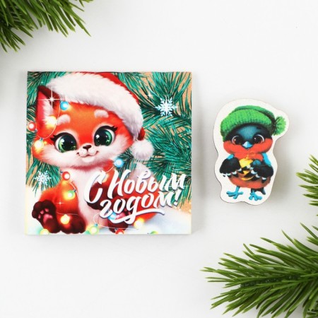 Gift New Year's set: notebook and icon "For you"-2