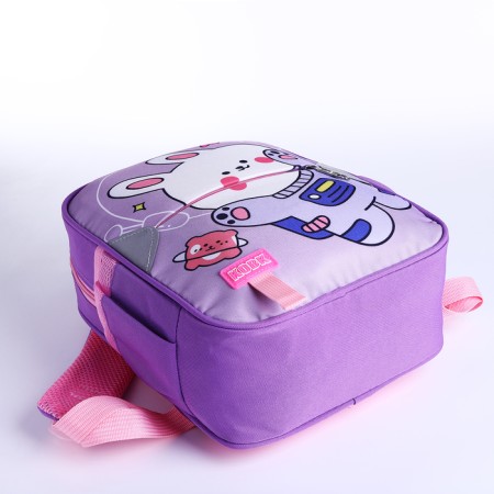 Baby backpack on lightning, 3 outer pockets, lilac color-6