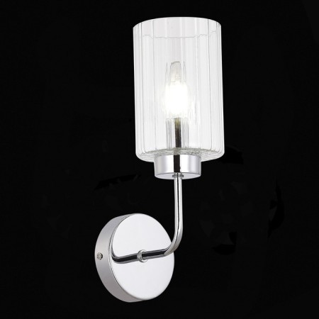 Wall lamp EVOLUCE. Sle1127-101-01. Tilda. 1x40 watts, E14, 10x30 cm, chromium color-2