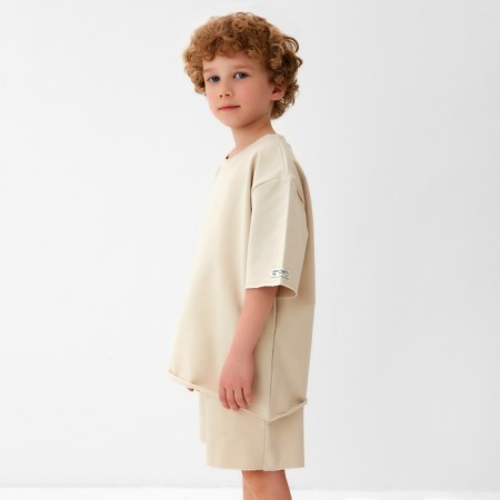 Children's T -shirt KAFTAN, p. 34 (122 - 128 cm), beige-3