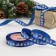 Satin tape "Deer", 15 mm, 23 ± 1 m, blue color No. 122