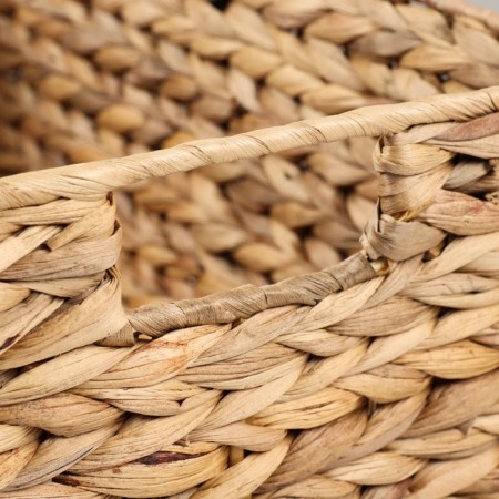 Storage basket, rectangular, 43x30x22 cm, water hyacinth, metal. frame-2