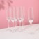 A set of glasses for champagne Viola, 6 pcs, 190 ml, crystal glass