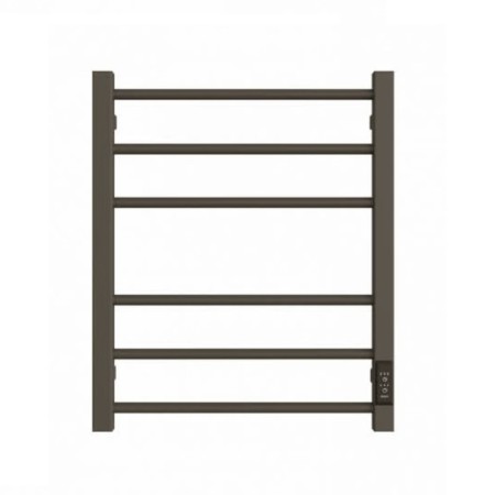 Electric towel "Dvin" S Plaza Neo, 600x500 mm, dimmer, black matte-1