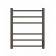 Electric towel "Dvin" S Plaza Neo, 600x500 mm, dimmer, black matte
