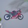 Key on the wall red motorcycle large, 40x22.5x0.5 cm