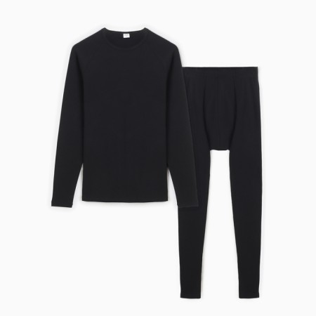Male thermal underwear (jumper, trousers) minku color black, size 48-9