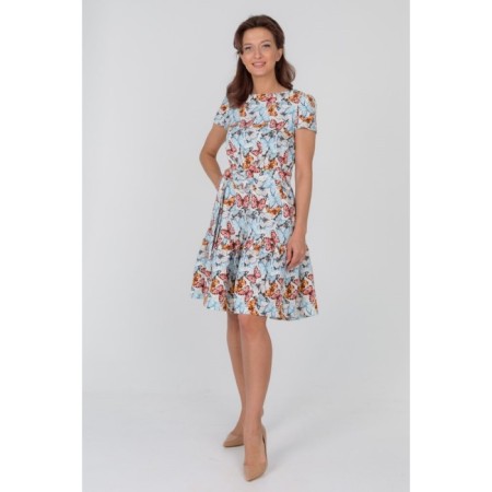 Women's dress with a belt, size 42-1