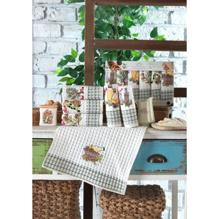 A set of wuffed napkins Diva Afrodita Ceylin "Oliva", size 35x50 cm, 6 pcs-4