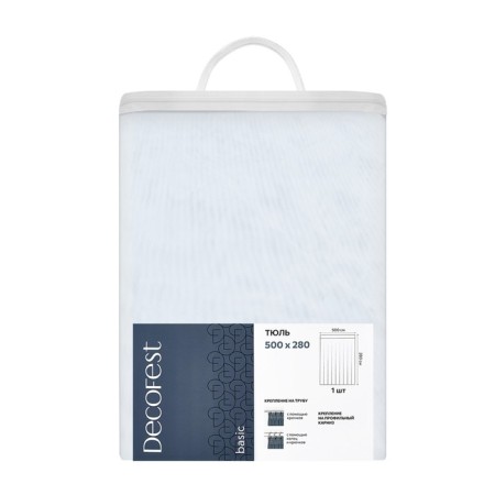 Tulle Decofest "Mario", size 500x280 cm, white color-12