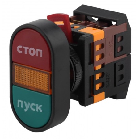 BBD11-APBB-K51E ERA button APV-22N Stop D22mm Neon 240V 1Z+1R