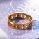 The ring "Sun and crescent", color gold, 17 size