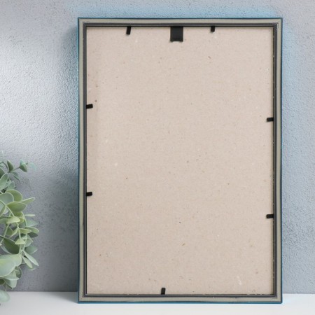 Photo frame plastic "Rainbow" 21x30 cm, aquamarine metallic-2