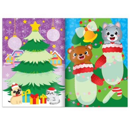 Applications Volumetric Set "New Year's Creativity", 4 pcs. 20 pp., A4 format-2