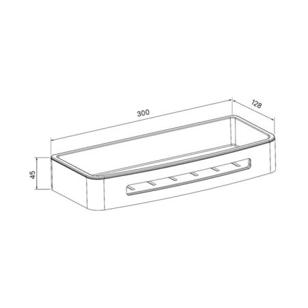 IDDIS Optima Home She10spi44, 301x129x47 mm, chrome, pollen, stainless steel-2