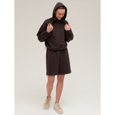 Female hoodies, size 46, chocolate color-4
