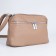 Bag Cross-Bodi with a zipper, dark beige color