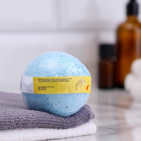 Baby bomb with shimmer "Banana marmalade" Blue 150 g-1