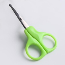 Baby scissors, manicure, light green color