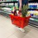 Basket plastic basket, 20 l, 2 plastic handles, red color