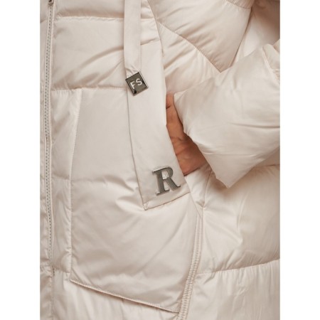 Coat insulated winter female, size 50, light-beige color-11