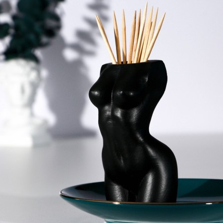 Toothpet stand "Women's Body", black-1