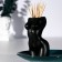 Toothpet stand "Women's Body", black