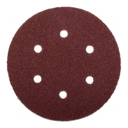 Circle of abrasive grinding bison 35350-150-080, perforated, P80, 150 mm, 5 pcs.