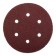 Circle of abrasive grinding bison 35350-150-080, perforated, P80, 150 mm, 5 pcs.