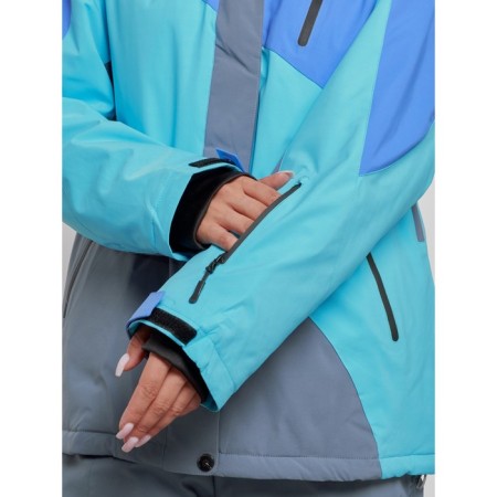Ski costume Women Winter, size 60, blue color-7