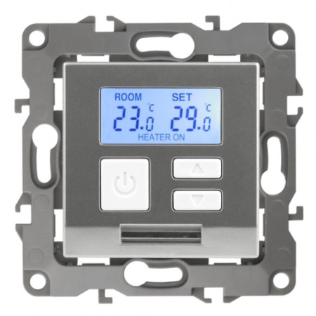 Universal thermoregulator 230V-IMAX16A, IP20, ERA12, aluminum