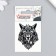 Tattoo on the body "Wolf head" 5.3x6.2 cm