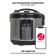 Multicked JVC MC501, 700 W, 6 L, 45 programs, silver color with black